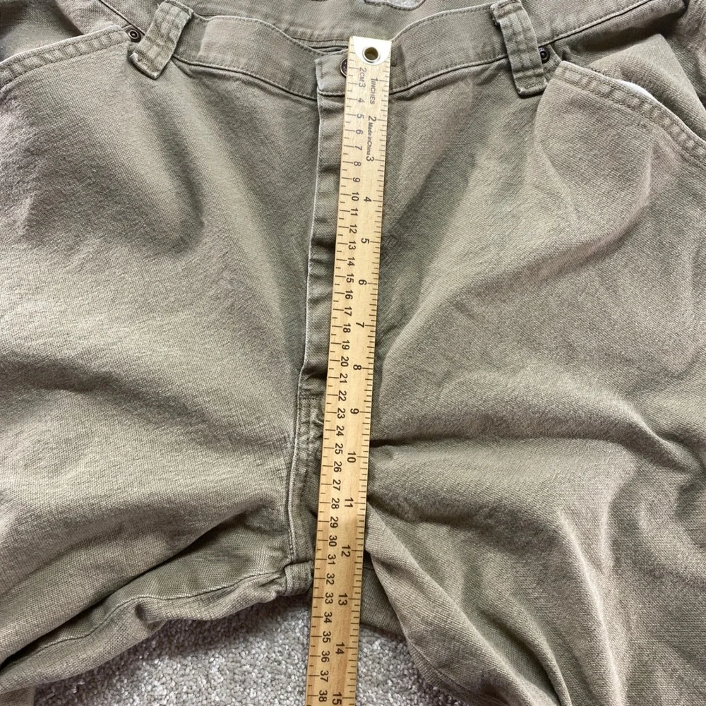 Wrangler Carpenter Pants Mens 38x34 Khaki Tan Stretch Utility Workwear‎ Pockets